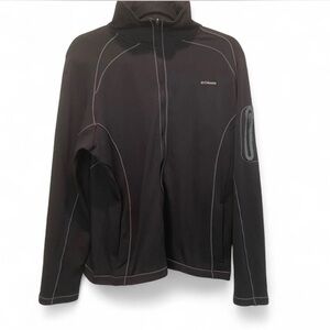 Columbia Black Light Jacket with Gray Trim Size XL